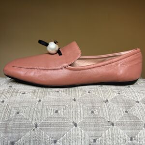 Nicholas Kirkwood Delfi‎ Clay Leather Square Toe Loafer Pearl EU 35.5 US  5.5